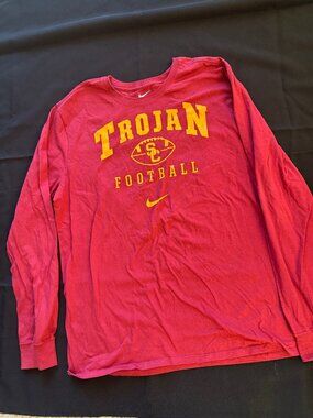 University of Southern California (USC) Football "The Nike Tee" Long-sleeved Cot